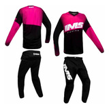 Kit Conjunto Roupa Motocross Trilha Calça Camisa Ims Rosa