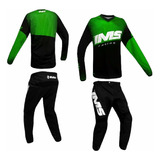 Kit Conjunto Roupa Motocross Trilha Calça Camisa Ims Verde