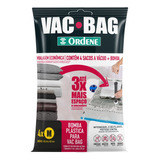 Kit Conjunto Saco À Vácuo Vac Bag 4 Embalagens Médio + Bomba