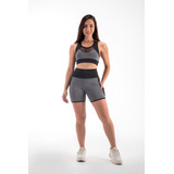 Kit Conjunto Top E Short Academia Feminino Fitnes Ginástica
