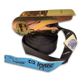 Kit Contínuo Cinta 25mm X 2,5m Amarração De Carga Cor Preto