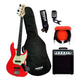 Kit Contra Baixo Jazz Bass Tagima Memphis Mb-50 C/ Ampli