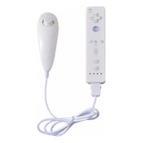Kit Controle Compatível Nintendo Wiiu Remote Nunchuck Branco
