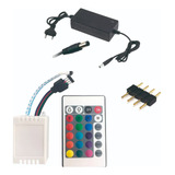 Kit Controle Rgb Fita Led 5050