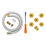 Kit Conversão Bico Injetor Fogão P/ Gás Encanado Mangueira