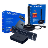 Kit Conversor Digital Dtv9000+antena Interna Dtv100 Aquário