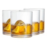 Kit Copo De Whisky Drinks Caipirinha Vidro Rocks 320ml 4 Pçs