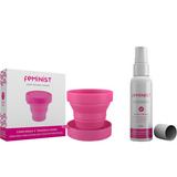 Kit Copo Esterilizador E Higienizador Para Coletor Menstrual