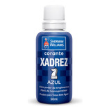 Kit Corante Xadrez Azul C/ 12