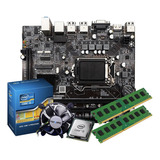 Kit Core I5 650 + Placa Mãe H55 1156 + 8gb Ddr3 + Cooler