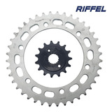 Kit Coroa E Pinhão Riffel Nx 400 Falcon 400 E 400i 99 A 15