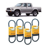 Kit Correia Alternador Ar Direção Hilux 2.8 1996 A 2001
