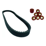 Kit Correia + Roletes Embreagem Suzuki Burgman 125 Injetada