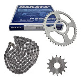 Kit Corrente Coroa Pinhão Suzuki Intruder 125 2008 Nakata