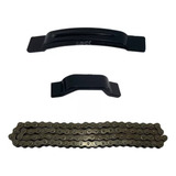 Kit Corrente Partida Biz 100 Com Guia + Protetor Completo