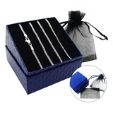 Kit Corrente + Pulseira Grumet Prata 925 Legitima 2mm Fina
