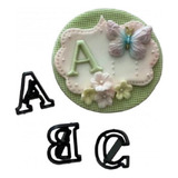 Kit Cortadores Alfabeto Letras Maiusculas 2,5cm