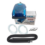 Kit Cortina De Ar 90cm + Compressor 2 Saídas Completo