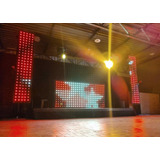 Kit Cortina De Led Gráfica, Iluminação Para Cabine De Dj