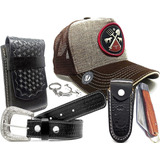 Kit Cowboy Cinto Country Bone Capinha