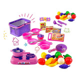 Kit Cozinha Infantil Brinquedo Fogão +