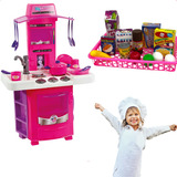 Kit Cozinha Infantil Completa Grande C/ Acessórios Fogão Pia
