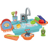 Kit Cozinha Infantil De Brinquedo Completa Sai Água
