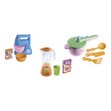 Kit Cozinha Infantil Liquidificador, Batedeira E Panelinhas
