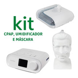 Kit Cpap Dreamstation Auto Bivolt + Umidificador + Máscara