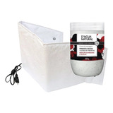 Kit Creme Pimenta Negra 650g Cinta Manta Térmica Abdominal 
