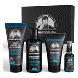 Kit Cresce Barba - Shampoo + Balm + Óleo + Esfoliante 