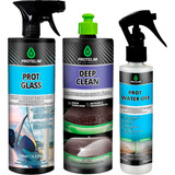 Kit Cristalizador De Vidros Prot Water Off Protelim 250ml