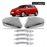 Kit Cromado Capa Maçaneta E Retrovisor Hyundai Hb20