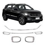 Kit Cromado Dianteiro Traseiro Milha T-cross Comfortline 22 