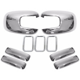 Kit Cromado Novo Uno Retrovisor Maçaneta Aplique Grade 9 Pçs