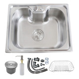 Kit Cuba De Inox 50x40 Aço Escovado Cozinha Gourmet Luxo