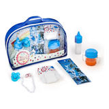 Kit Cuidados Com Bebê Acessórios Para Boneca Azul Ed1 Brinq