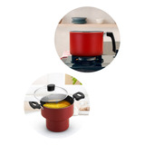 Kit Cuscuzeira 14 + Fervedor 12 Antiaderente