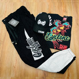 Kit Cyclone Calça De Veludo, Camiseta E Boné Chave