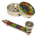 Kit D&k - Pipe De Metal + Dichavador Grande Metal + 5 Telas