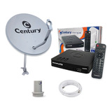 Kit Da Nova Antena Parabólica Completa 60cm Ku Century 5g