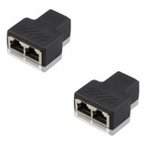 Kit De 2 (dois) Adaptadores Duplicador De Rede De Internet