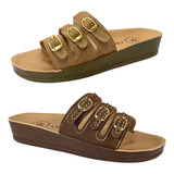 Kit De 2 Pares - Sandália Ortopédica Alivia Dores