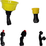 Kit De 5 Bicos Regulável Pulverizador Bomba Costal Brudden 