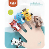 Kit De 5 Dedoches Divertidos Safari Buba ® Bpa Free