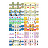 Kit De 6 Cartelas De Películas Em Gel Para Unhas Minions