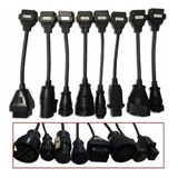 Kit De 8 Cabos Caminhões Linha Pesada Scanner Autocom Diesel