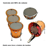 Kit De Abafadores De Bateria 5pcs 10/12/14/14 Com Do Bumbo