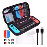 Kit De Acessórios 16 Em 1 Com Estojo Para Nintendo Switch