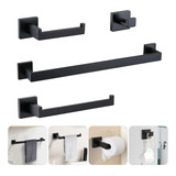 Kit De Acessorios Banheiro 4 Peças Inox 304 Luxo Conjunto